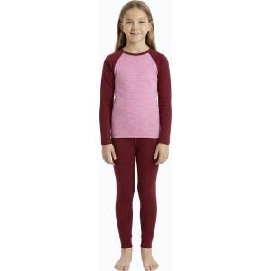 WOOLCANO Детски комплект термо бельо WOOLCANO Merino SET0982 purple