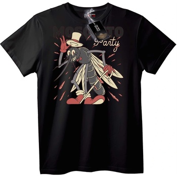 NOONEBRAND Тениска Комарно Парти - 3XL, Black