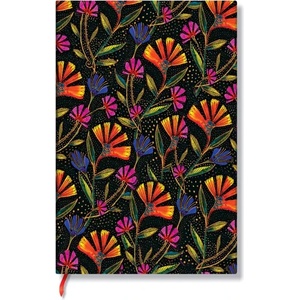 Paperblanks Тефтер Wild Flowers, Mini, широки редове, мека корица, 104 листа (FB9740-2)