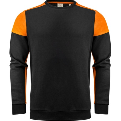 Printer mikina Prime Crewneck black/orang