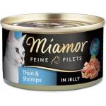 Miamor Консерва Miamor Feine Filets Adult риба тон с скариди в желе 100g (393-74050)