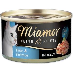 Miamor Консерва Miamor Feine Filets Adult риба тон с скариди в желе 100g (393-74050)
