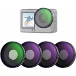 NEEWER CPL + ND filter set compatible with DJI Osmo Action 6 only, pack of 4 ND8/16/32, adjustable circular polarizing filter, gray filter, screw-on multi-coated action cam photo accessories, FL-B100