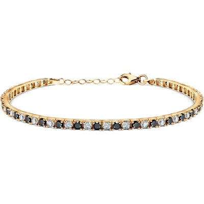 SAVICKI Тенис гривна, злато 585, кубичен цирконий, 2.8 мм, 19 см