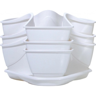 PlasticFuture Květináč na bylinky COUBI HERBAL 29,5 cm grafitový