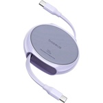 Baseus Кабел Type-C към Type-C, 100W, 1m - Baseus Pathfinder (P10368400511-00) - Nebula Purple