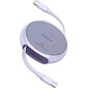 Baseus Кабел Type-C към Type-C, 100W, 1m - Baseus Pathfinder (P10368400511-00) - Nebula Purple