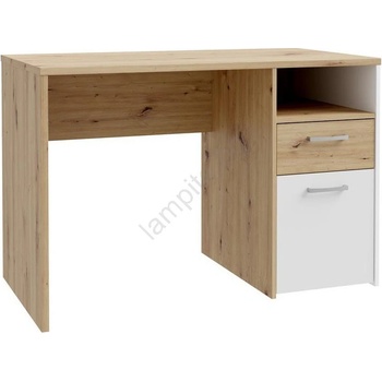 Forte Писмено бюро URO, дъб artisan/бяло (FR0044)