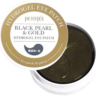 Petitfee Black Pearl & Gold Hydrogel Eye Patch, хидрогелни пачове с черна перла и злато