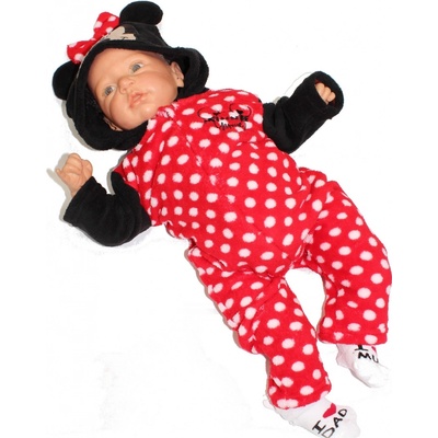 FLÍSOVÝ OVERAL MINNIE baby ph červený m.