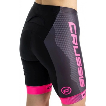 Crussis dámské elastické kraťasy černá/růžová