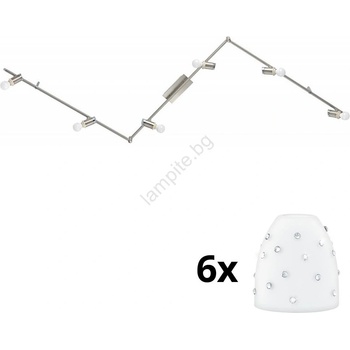 EGLO - LED точкови лампи MY CHOICE 6xE14/4W/230V хром/бяло (EG31112C)