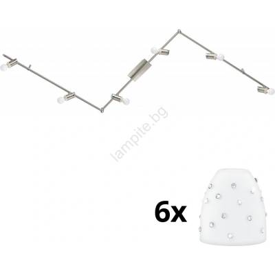 EGLO - LED точкови лампи MY CHOICE 6xE14/4W/230V хром/бяло (EG31112C)