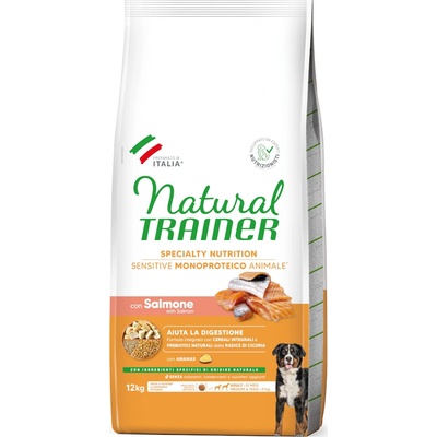 Natural Trainer Sensitive Adult Medium & Maxi s lososom 2 x 12 kg