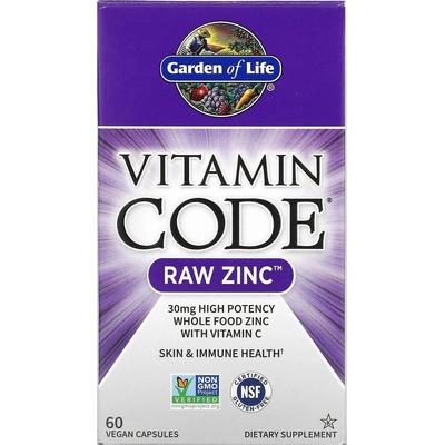 Garden of Life Vitamin Code RAW Zinc, 60 капсули, Garden Of Life (10466)
