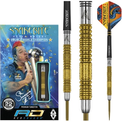 Red Dragon Peter Wright Snakebite Gold Double WCH 85% 20g steel