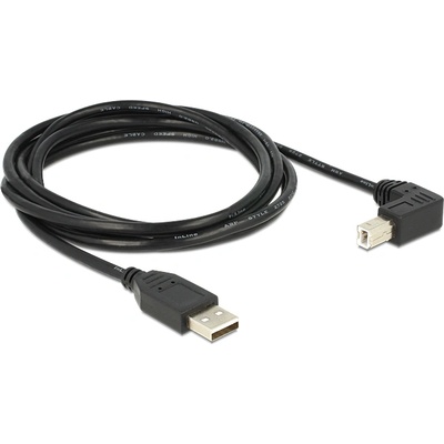 Delock USB-A 2.0 - USB-B 2.0 M/M кабел за данни 2m черен прав/90 83528 (83528)