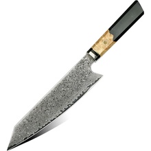 UG Grill Nůž Kiritsuke 20,5 33 cm Damašková ocel 67 dřevo & černá pryskyřice