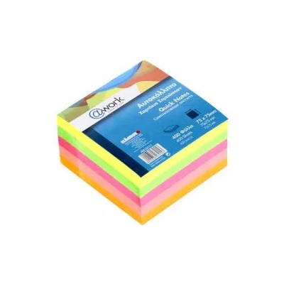 @Work Кубче неоново 75х75мм 400л qn-9