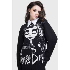 KILLSTAR унисекс пуловер KILLSTAR x CORPSE BRIDE - Distressed - Черен - KSRA012396