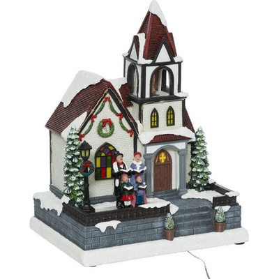 Fééric Lights and Christmas Vánoční figurka, kostel, osvětlení LED