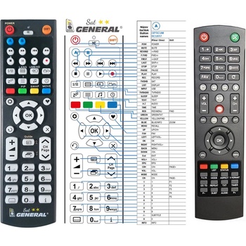 GENERAL OPTICUM RCU-017 - съвместимо дистанционно управление на марката General (RCU-017)
