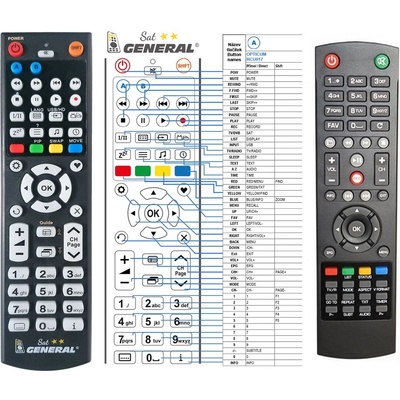 GENERAL OPTICUM RCU-017 - съвместимо дистанционно управление на марката General (RCU-017)