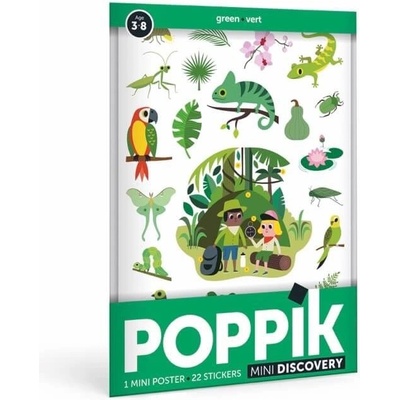 POPPIK Мини плакат със стикери poppik - Джунгла (min009)