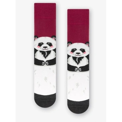 Pánské ponožky Panda P bordová