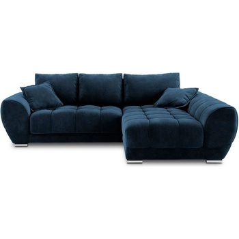 Windsor & Co Кралско син ъглов разтегателен диван с кадифена тапицерия , десен ъгъл Nuage - Windsor & Co Sofas (WIN_RCF_46_F1_NUAGE5)