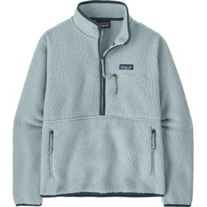 Patagonia Дамски суичър Patagonia Women's Retro Pile Marsupial Hoodie - Virtually Blue (017-4744-0613)