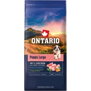 ONTARIO Puppy Large Chicken & Sweet Potatoes 12 кг