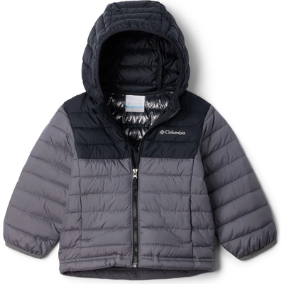 Columbia Детско синтетично яке Columbia Kid's Powder Lite II/2 Hooded Jacket Synthetic jacket - Grey (703-4650-0513)