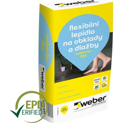 WEBER Weberfor flex flexibilní lepidlo na obklady a dlažby 25 kg – Zbozi.Blesk.cz