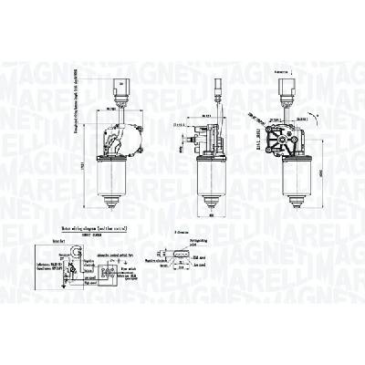 MAGNETI MARELLI Motor stieračov 064053012010