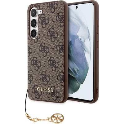 GUESS Гръб Guess 4G Charms Case за Samsung Galaxy S24 - Кафяв