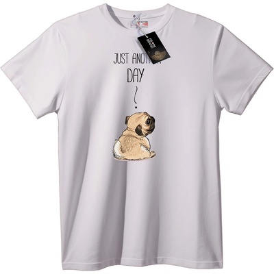 NOONEBRAND Тениска с Мопс в Делничен Ден - S, Black