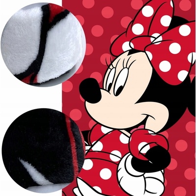 JERRY FABRICS Deka mikroflanel Minnie Red – Zboží Dáma