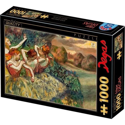D-Toys - Puzzle Degas Edgar - Four Dancers - 1 000 piese