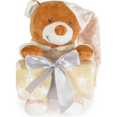 Cangaroo Одеяло 90/75 cm с играчка Addie Bear бежов (3800146271664)