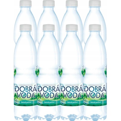 Dobrá voda jemně perlivá 8 x 0,5 l