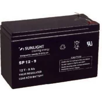 Sunlight Акумулаторна батерия, Sunlight VRLA, 12V, 9Ah, F1 конектори
