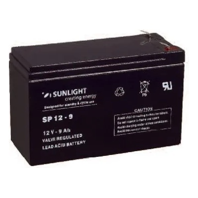 Sunlight Акумулаторна батерия, Sunlight VRLA, 12V, 9Ah, F1 конектори