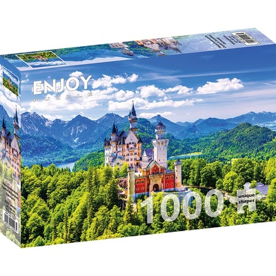 Enjoy Пъзел Enjoy от 1000 части - Замъкът Нойшванщайн през лятото, Германия (Enjoy-1227)