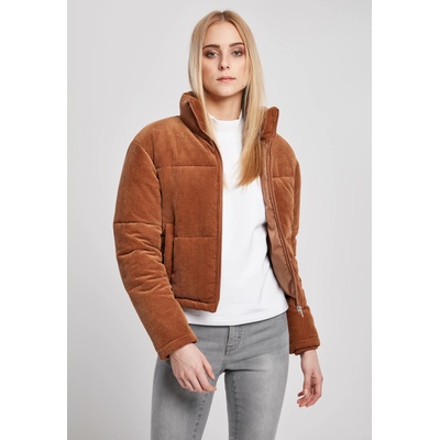 Urban Classics Дамско яке в кафяво от Urban Classics Ladies Corduroy Puffer UB-TB3769-00786 - Кафяв, размер 3XL