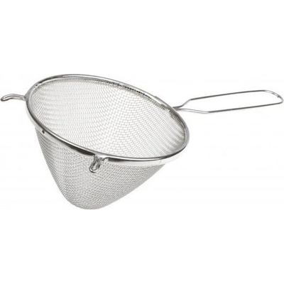 Cedník kovový d16cm,30/16 (pomfr.tkanivo) kužel,pocínovaný