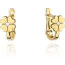 Blink-Blink Diamantové náušnice ŠTVORLÍSTOK 3344ZDB