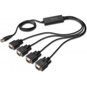 ASSMANN DIGITUS DA-70159 : : USB - RS-232 конверторен кабел, 4xRS-232, Chipset FT4232H