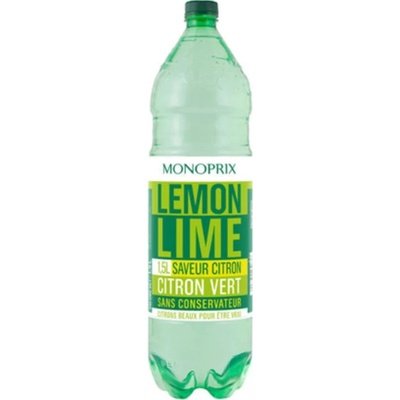 Monoprix Sycený nápoj s příchutí citronu a limetky 1,5 l