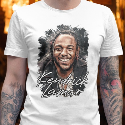 Tričko s potlačou Kendrick Lamar 2 biela
